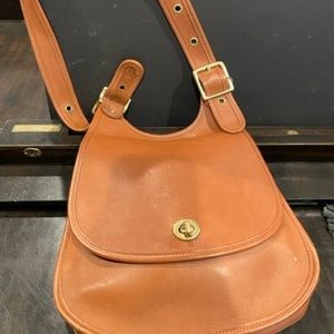 Coach Crossbody camel color purse